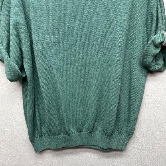 Chico's Linen Cotton Womens Sweater XL Flowy Breathable Coastal Nautical Beachy - Picture 4 of 10